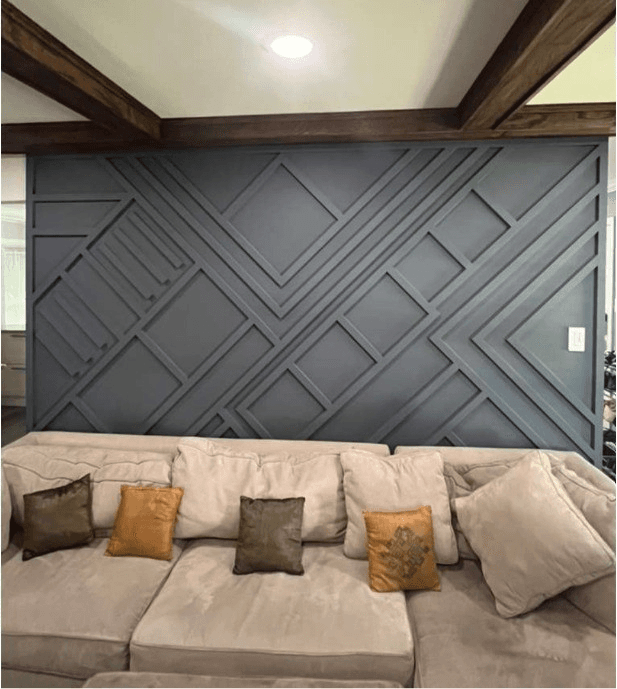 Detailed finish carpentry, crown molding, cased opening
