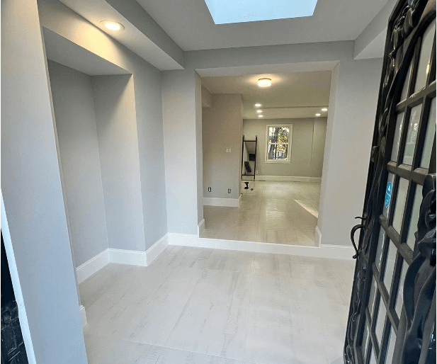 Stunning modern interior renovation, bright luxury living space