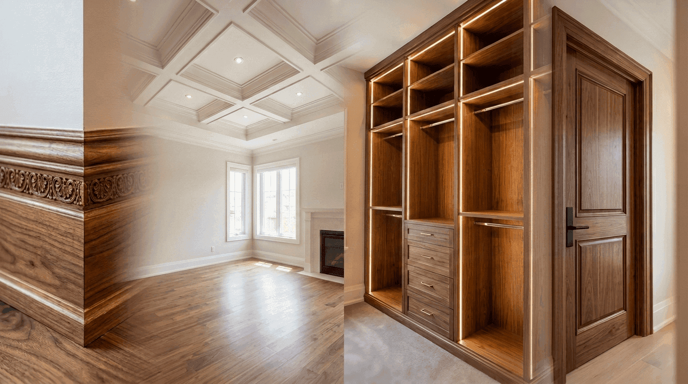 Collage view of multiple residential renovation projects