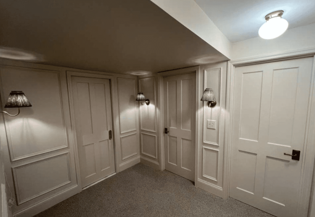 Custom built-in carpentry detail residential finishing