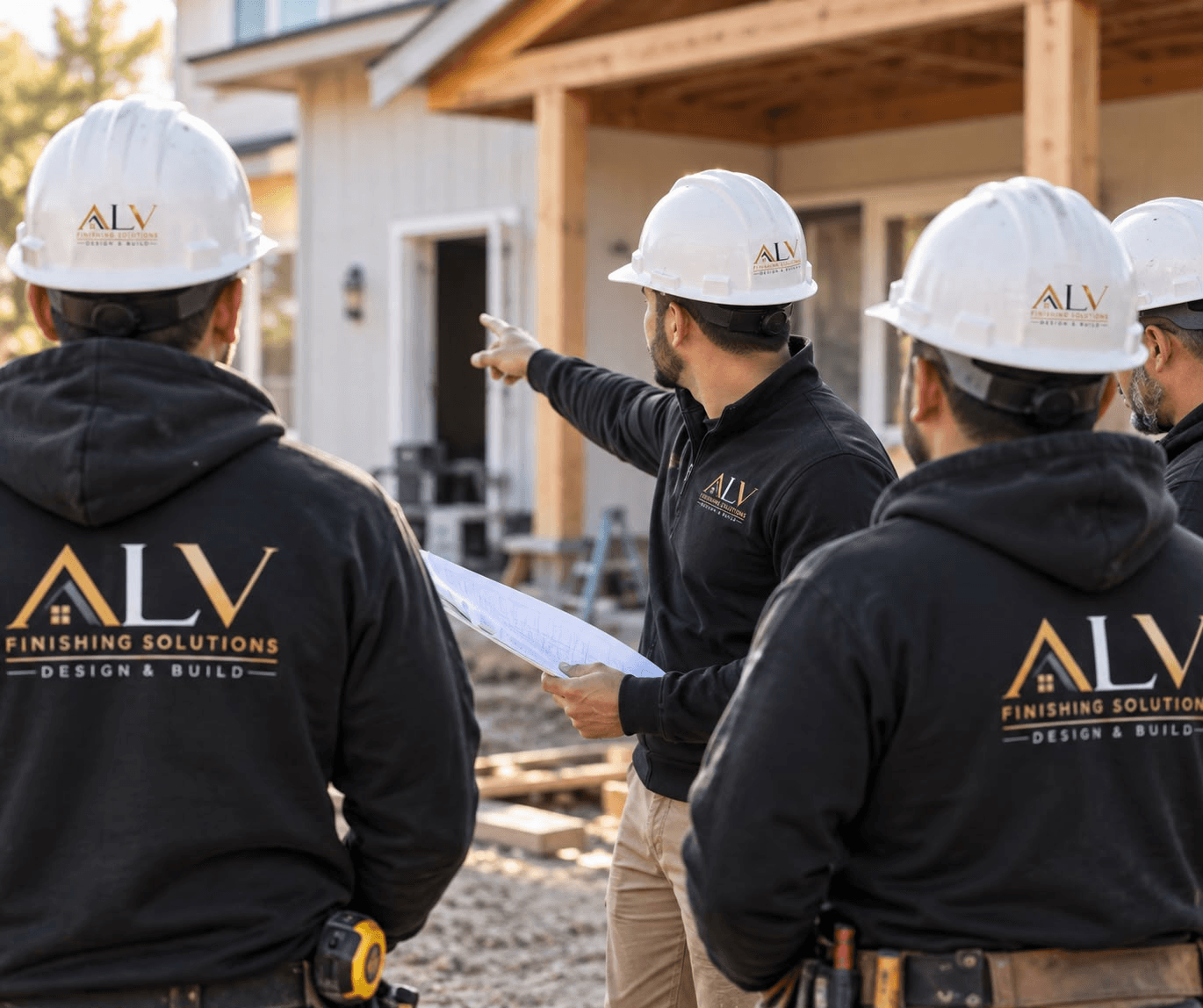 Alvaro Goncalves working on a residential job site